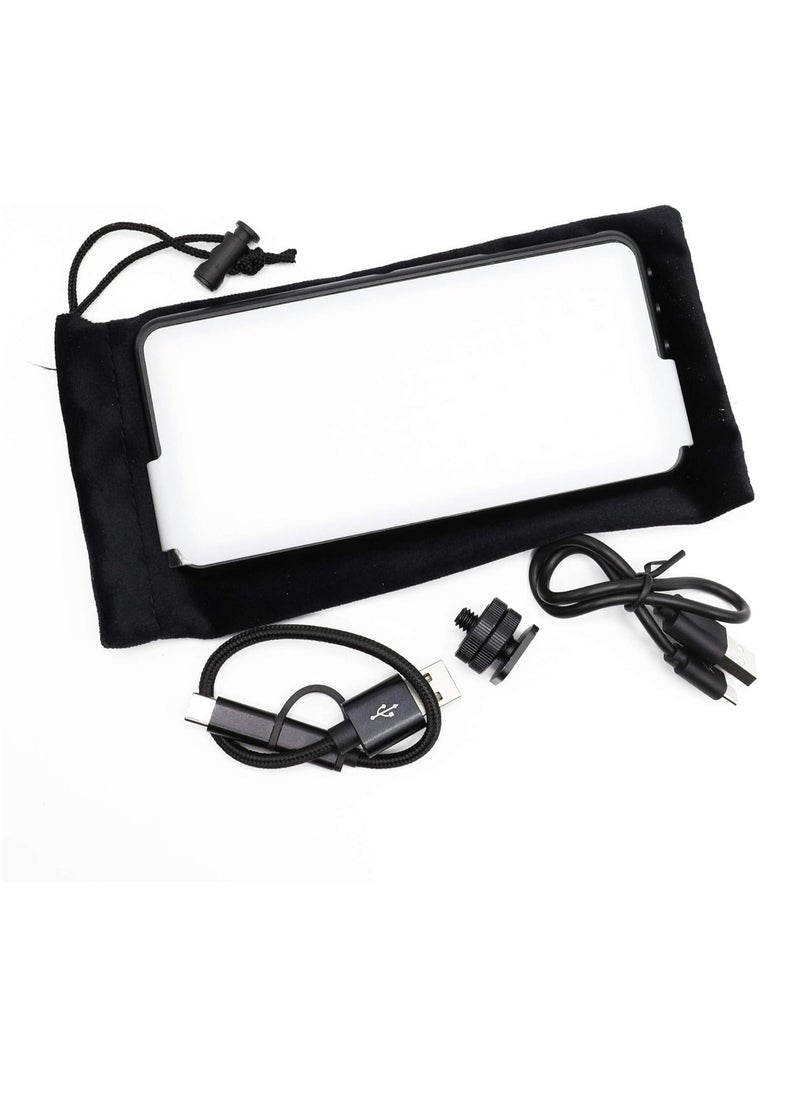 برو ميج مصباح فيديو احترافي LED PM-180B من PROMAGE (أسود) | 180 مصباح LED | سطوع ودرجة حرارة لون قابلة للتعديل | بطارية قابلة لإعادة الشحن | صغير الحجم لكاميرات DSLR  - Image 5
