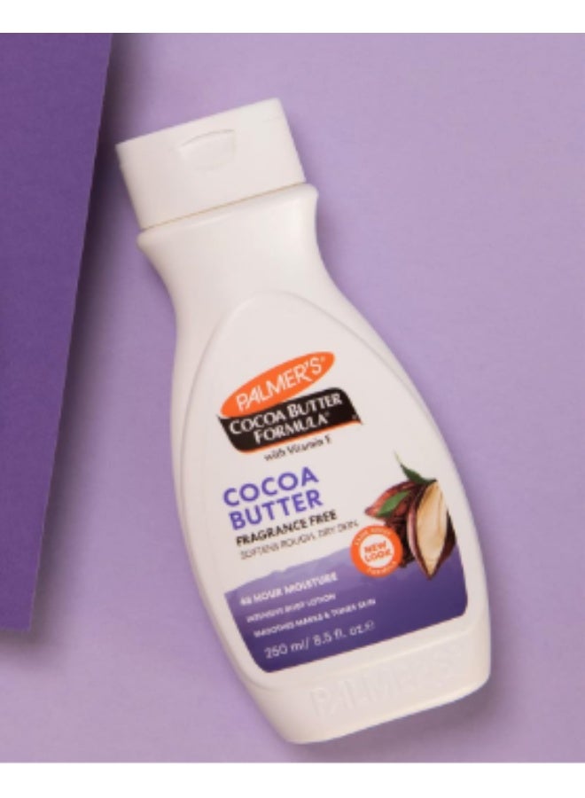 PALMER'S Cocoa Butter Heal & Softens With Vitamin E Fragrance Free Lotion 250ml - Image 2