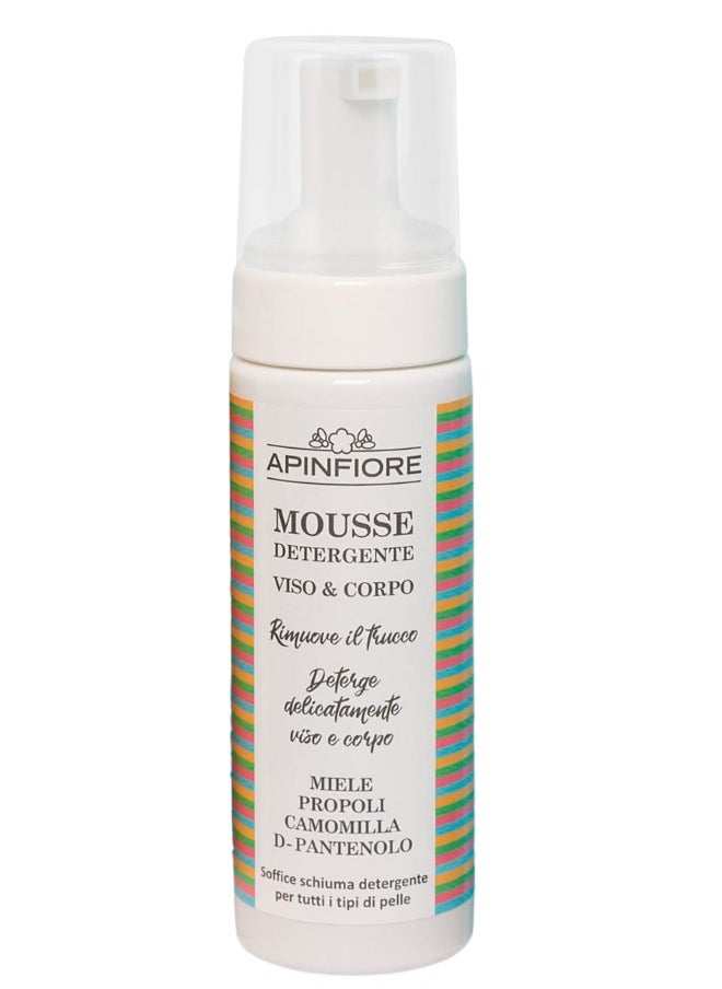 Face And Body Cleansing Mousse, Honey, Propolis, Chamomile 150ml