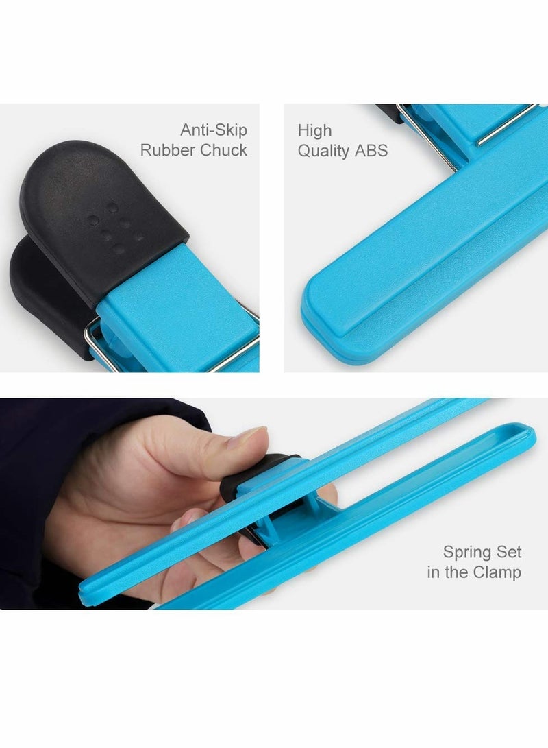 مشابك كبيرة للرقائق، مشابك لتغليف الطعام، مع قبضة جيدة، مصنوعة من البلاستيك ثقيل الوزن، إحكام محكم ضد الهواء، بألوان متنوعة (6 قطع) - Image 2