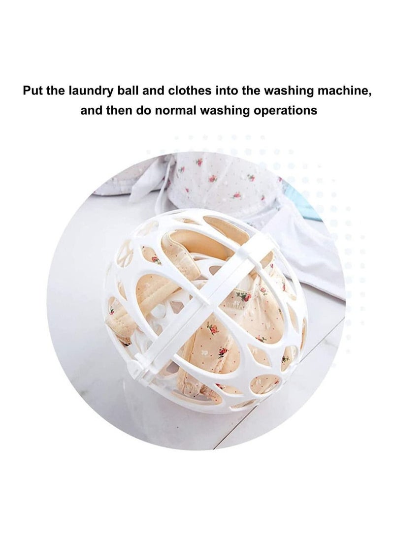 Y&D Double Spherical Bra Washing Bag, Protector Laundry Basket, Women Underwear Saver Ball Anti-Entanglement Wash Ball, Keep Bras in Perfect Shape, 2 Sets  - Image 4