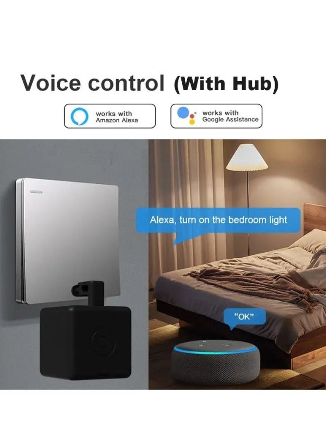 TUYA Smart Fingerbot Tuya Bluetooth Switch Button Pusher Bluetooth Smart Switch Works with Tuya Smart Life App，Black - Image 5