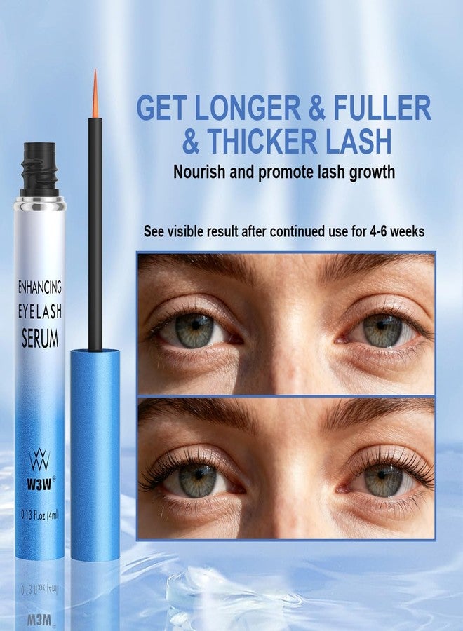 W3W Eyelash Growth Serum – Peptide Lash Enhancer for Longer, Thicker Lashes & Brows – Clinically Proven Natural Botanical Formula with Myristoyl Pentapeptide-4 & Helichrysum Extract (4ml) - Image 3