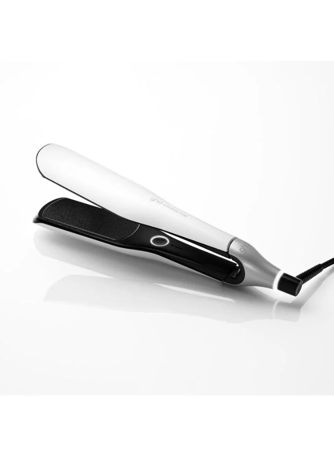 Ghd Brand مكواة فرد الشعر غهده كرونوس ماكس ستايلر الأساسية  بوصة، استجابة للحركة فائقة السرعة لنتائج عالية الدقة تدوم  ساعة - أبيض