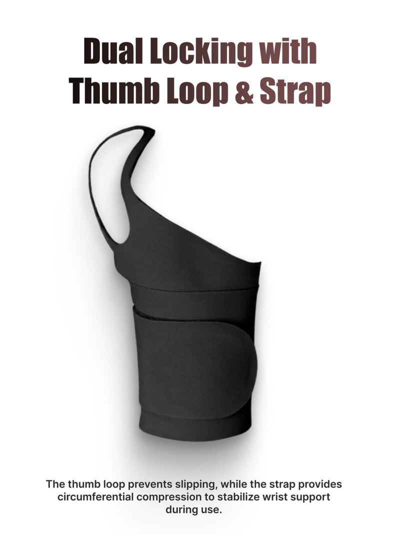 ZONIX Wrist Support Brace with Thumb Loop, Adjustable Compression Wrap, Ultra-Thin Breathable Elastic Straps for Pain Relief, Carpal Tunnel, Tendonitis & Arthritis – Ideal for Office Work, Typing, Gaming & Daily Tasks, Fits Men & Women (Universal Left/Right) - Image 4