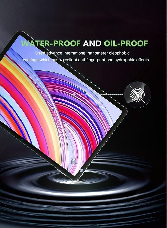 Tersely [2+2 Pack] Tempered Glass Screen Protector for Xiaomi Redmi Pad Pro 12.1 Inches/Poco pad with 2pcs Lens Protector, 9H Hardness, Crystal Clear Screen Protector, Anti-Fingerprint, Anti-Glare, Scratch-Resistant - Image 3
