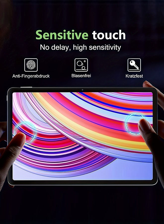 Tersely [2+2 Pack] Tempered Glass Screen Protector for Xiaomi Redmi Pad Pro 12.1 Inches/Poco pad with 2pcs Lens Protector, 9H Hardness, Crystal Clear Screen Protector, Anti-Fingerprint, Anti-Glare, Scratch-Resistant - Image 4