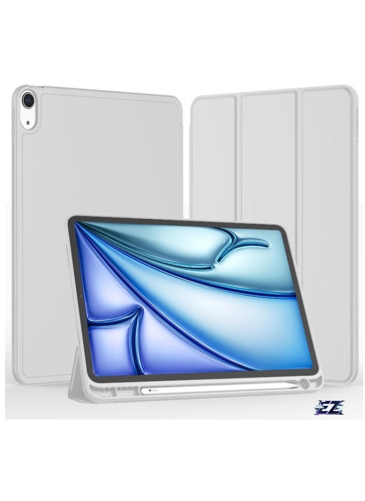 ELTRAZONE iPad Air 13 Inch Case M2 2024 – Smart iPad Case with Pencil Holder, Supports Pencil Pro and Pencil (USB-C), Touch ID Compatible, Auto Wake/Sleep Function – Durable, Stylish Protection for iPad Air 2024 - Image 1