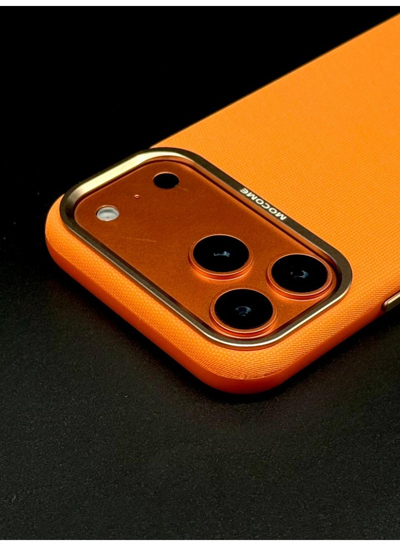 MOCOME Premium Woven Fiber Case with Metallic Camera Protection for iPhone 17 Pro - Image 3
