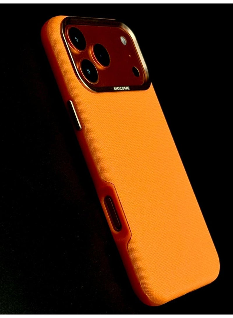 MOCOME Premium Woven Fiber Case with Metallic Camera Protection for iPhone 17 Pro - Image 4