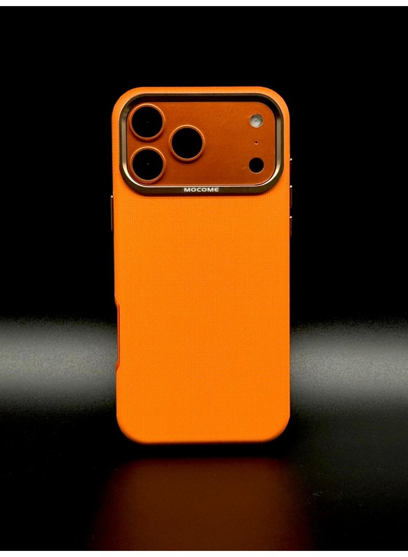 MOCOME Premium Woven Fiber Case with Metallic Camera Protection for iPhone 17 Pro - Image 2
