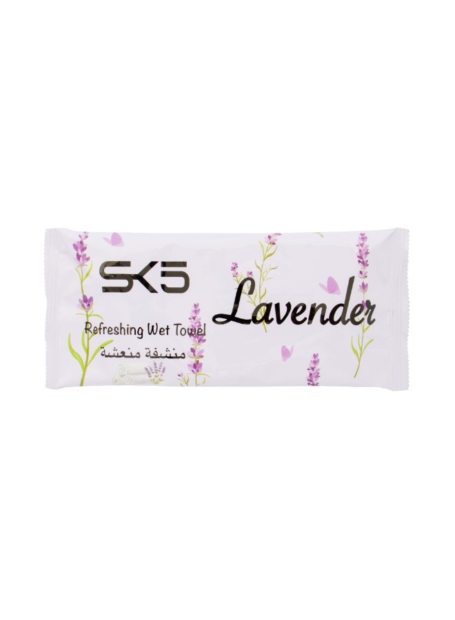 SK5 Refreshing Wet Wipes - Lavender Scent (Pack of 25) - Image 5