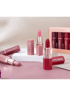 btspring Skynest 6 PCS Vivid Colours Lipstick Set, Long Lasting, Moisturizing, Creamy Texture, Soft, Watermelon Flavored Lipstick With Gift Box  - Image 2