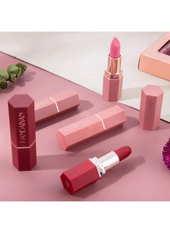 btspring Skynest 6 PCS Vivid Colours Lipstick Set, Long Lasting, Moisturizing, Creamy Texture, Soft, Watermelon Flavored Lipstick With Gift Box  - Image 3