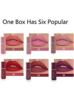 btspring Skynest 6 PCS Vivid Colours Lipstick Set, Long Lasting, Moisturizing, Creamy Texture, Soft, Watermelon Flavored Lipstick With Gift Box  - Image 4