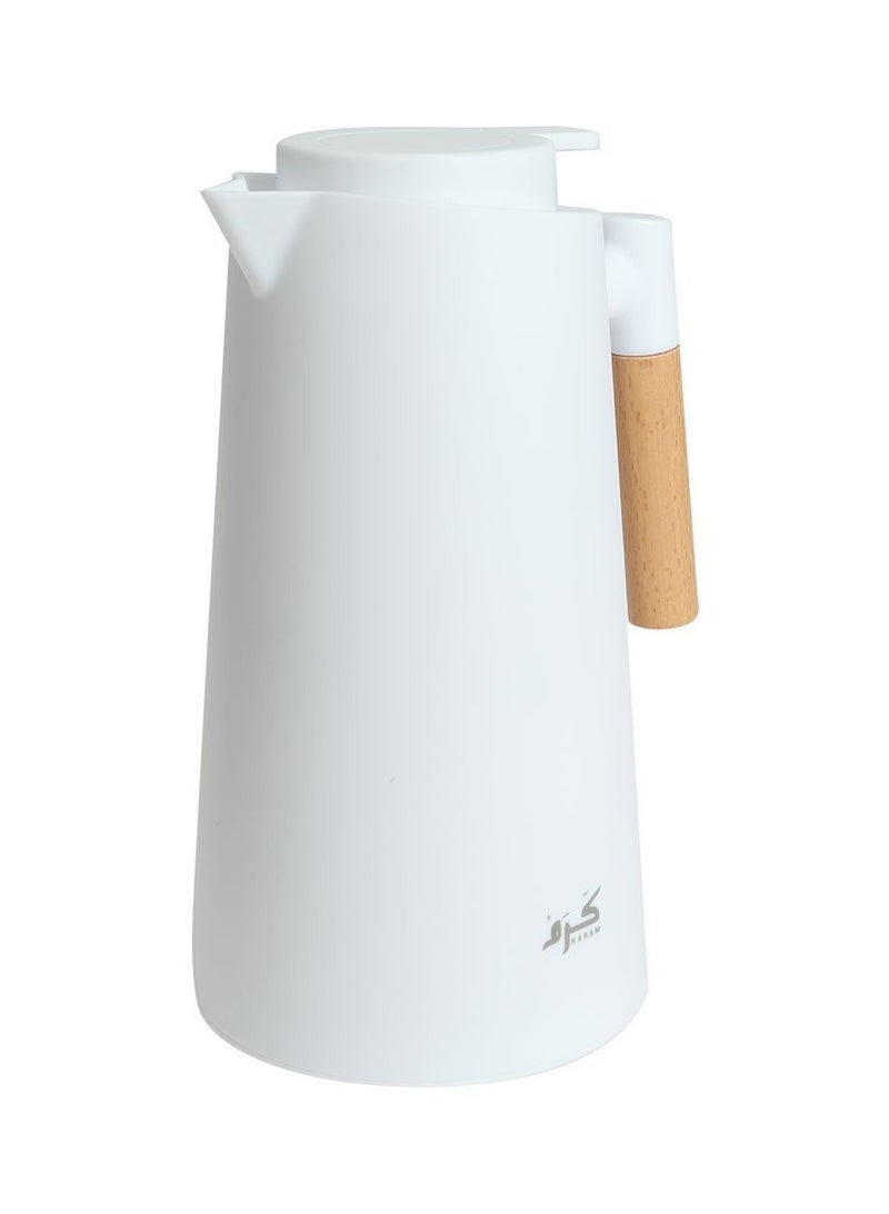 كرم ترمس حافظ للحرارة من كرم  بسعة 1000 مل - أبيض - Image 2