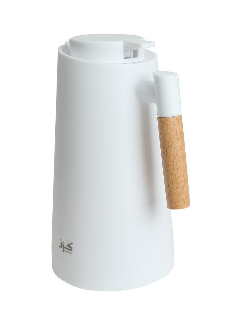 كرم ترمس حافظ للحرارة من كرم  بسعة 1000 مل - أبيض - Image 3