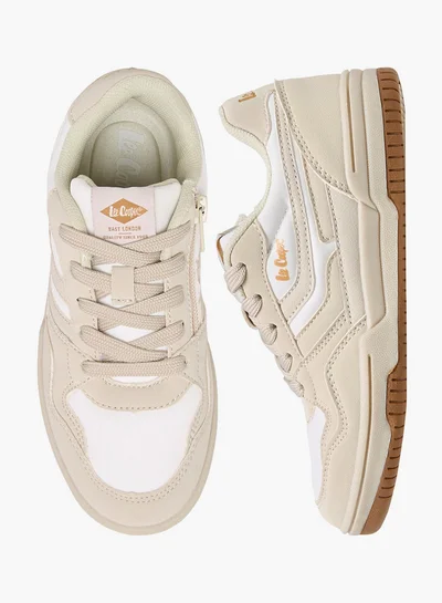 لي كوبر Boys' Panelled Sneakers with Lace-Up Closure