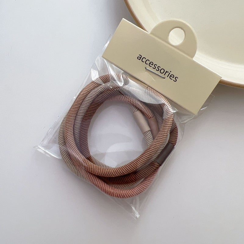 Loquat South Korea suit Girl Hair Rope Hair Ring Simple Hair Rubber Tendon Hair Rope New Internet Celebrant Headwear 2022 Headband 2# twill