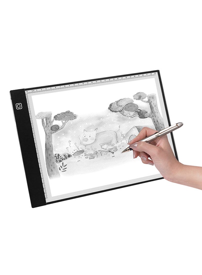 A4 LED Powered Light Box Tracer Copy Board Black - Image 2