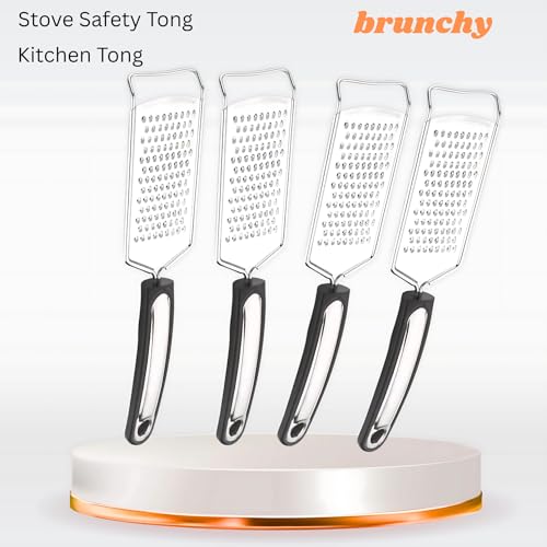 Brunchy Efficient Ginger Grater: This Stainless Steel Ginger Grater is Designed for Seamless Grating, Featuring a Finely Textured Grating Plate That effortlessly processes Ginger and Garlic. (Steel, Medium) - Image 5