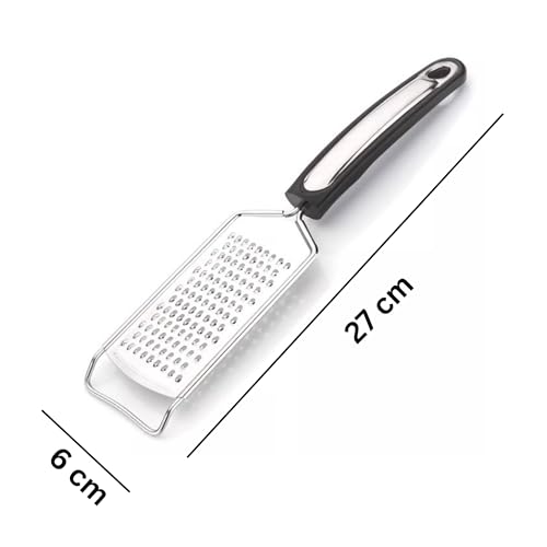 Brunchy Efficient Ginger Grater: This Stainless Steel Ginger Grater is Designed for Seamless Grating, Featuring a Finely Textured Grating Plate That effortlessly processes Ginger and Garlic. (Steel, Medium) - Image 2