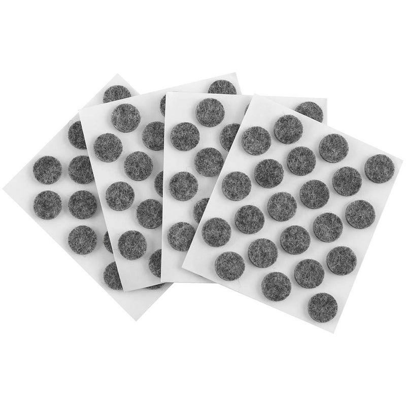 SoftTouch SelfStick Small Round Felt Pads for Hard Surfaces Protect Your Hard Surfaces from Scratches 38 Gray Round 84 Pieces 4759695NGrey
