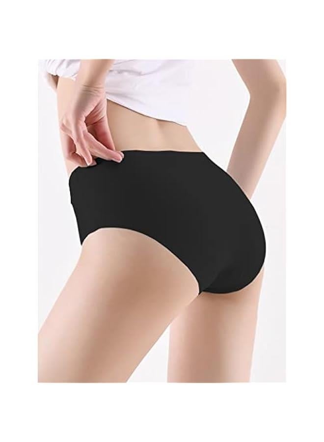 Teen Girls Seamless Underwear Women No Show Stretch Bikini Panties 6-Pack - Image 3