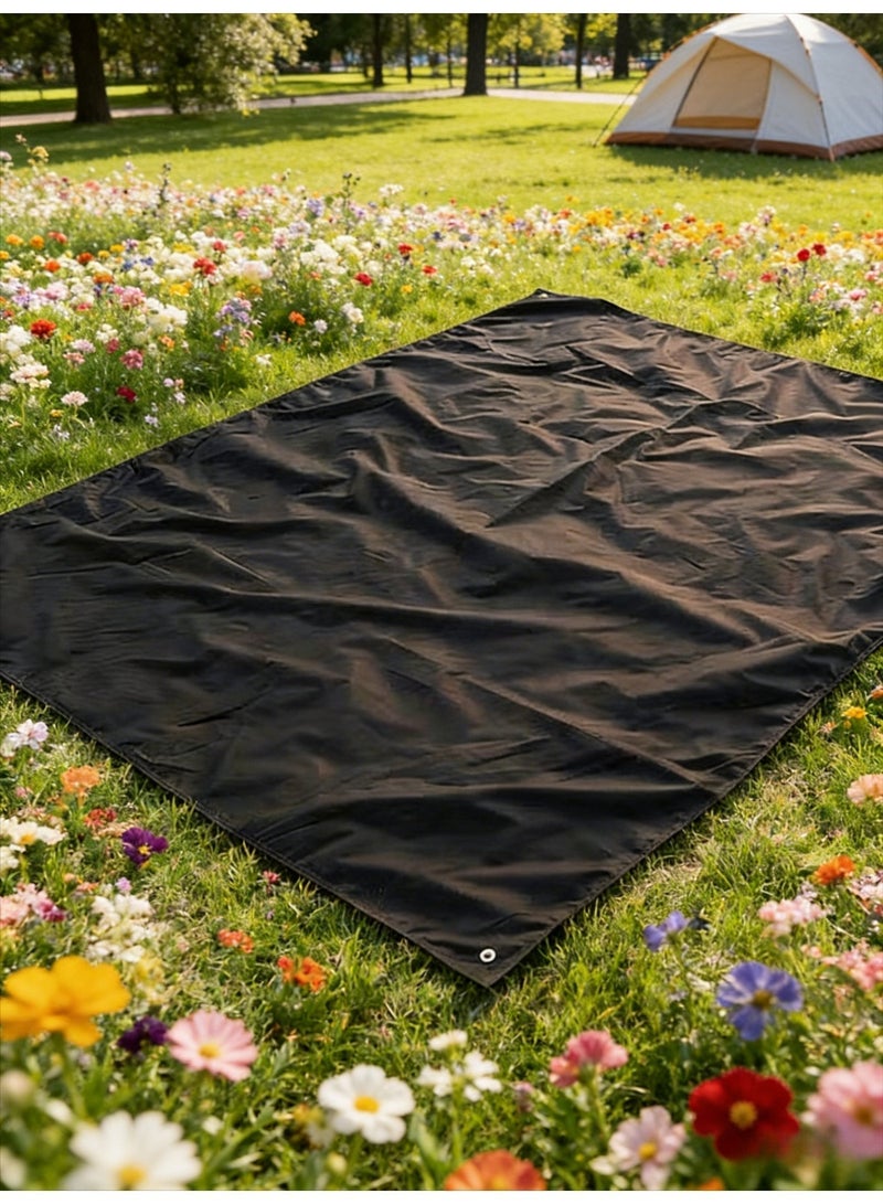 CKIKH A portable waterproof mat, thickened moisture-proof mat, wear-resistant, made of Oxford cloth, suitable for outdoor camping and picnics. - Image 5