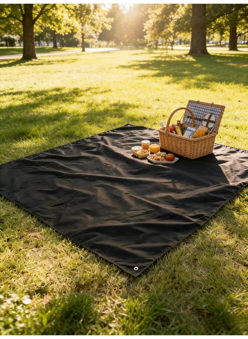 CKIKH A portable waterproof mat, thickened moisture-proof mat, wear-resistant, made of Oxford cloth, suitable for outdoor camping and picnics. - Image 3