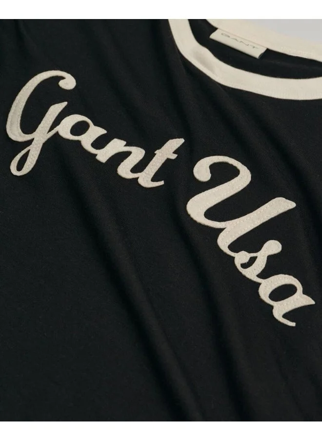 GANT Gant Script Graphic Long Sleeve T-Shirt