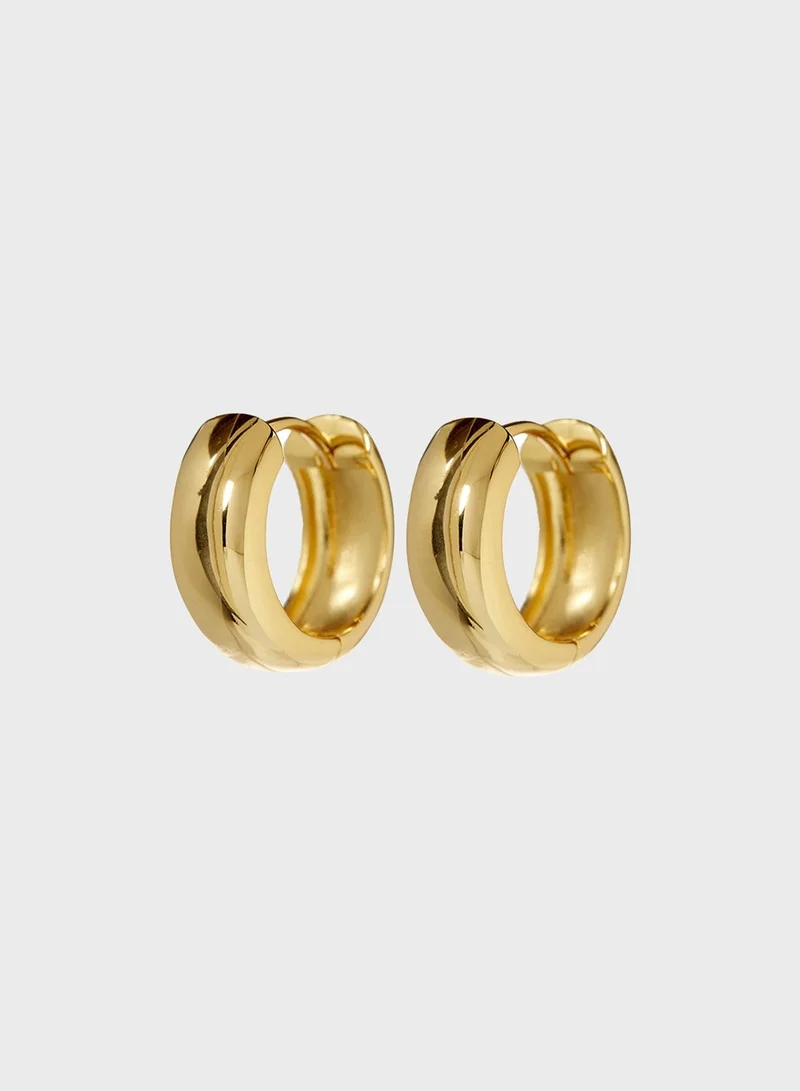 LUV AJ Monaco Hoop Earrings