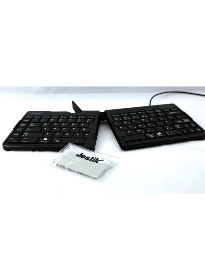GOLDTOUCH Go!2 Mobile Keyboard - PC & Mac GTP-0044 Plus Jestik Microfiber Cloth - Value Bundle - Image 2
