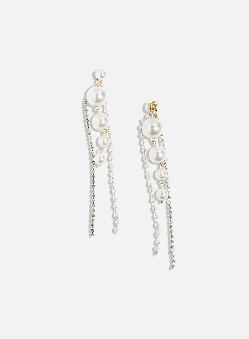 سوهي أقراط غربية صناعية متدلية مجوهرات