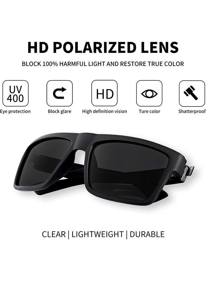 CIKJUK Polarized Sunglasses for Men Women UV400 Protection Sunglass Classic Design Men's Women's Sun Glasses Sport Mens Shades Driving Sun Glas Travel Fishing Eyewear Black - Image 5