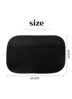 Generic 1Pcs Car Pu Leather Net Bag Purse Holder Stand Pocket Organizer Pouch Car Holder for Mobile Phones Car Storage Net Pocket Car Sticky Storage Bag Car Net Bag Car-Mounted Storage Bag  - Image 4