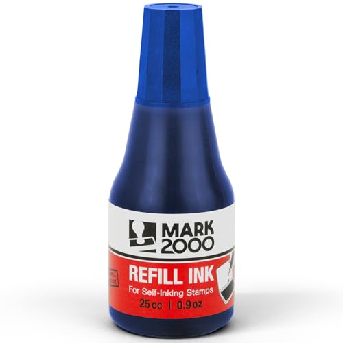 Mark 2000 Self-Inking Refill Ink - Blue - 25cc (0.9oz) - Image 4