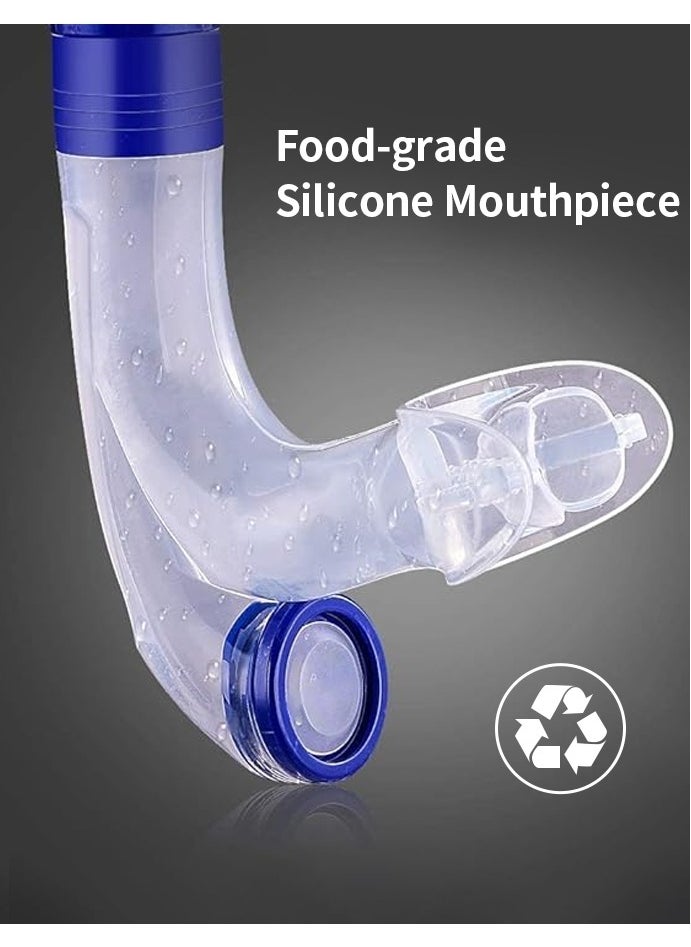 Beauenty - Snorkel Lap Swimming,Breathing tube for swimming，Swimming accessories，Swimming equipment，Swimmer Training Diving Snorkeling  Comfort food grade silicone bite, One-Way Purge Valve,for Pool Open Water - Image 1