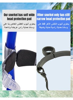 Beauenty Snorkel Lap Swimming,Breathing tube for swimming，Swimming accessories，Swimming equipment，Swimmer Training Diving Snorkeling  Comfort food grade silicone bite, One-Way Purge Valve,for Pool Open Water  - Image 5