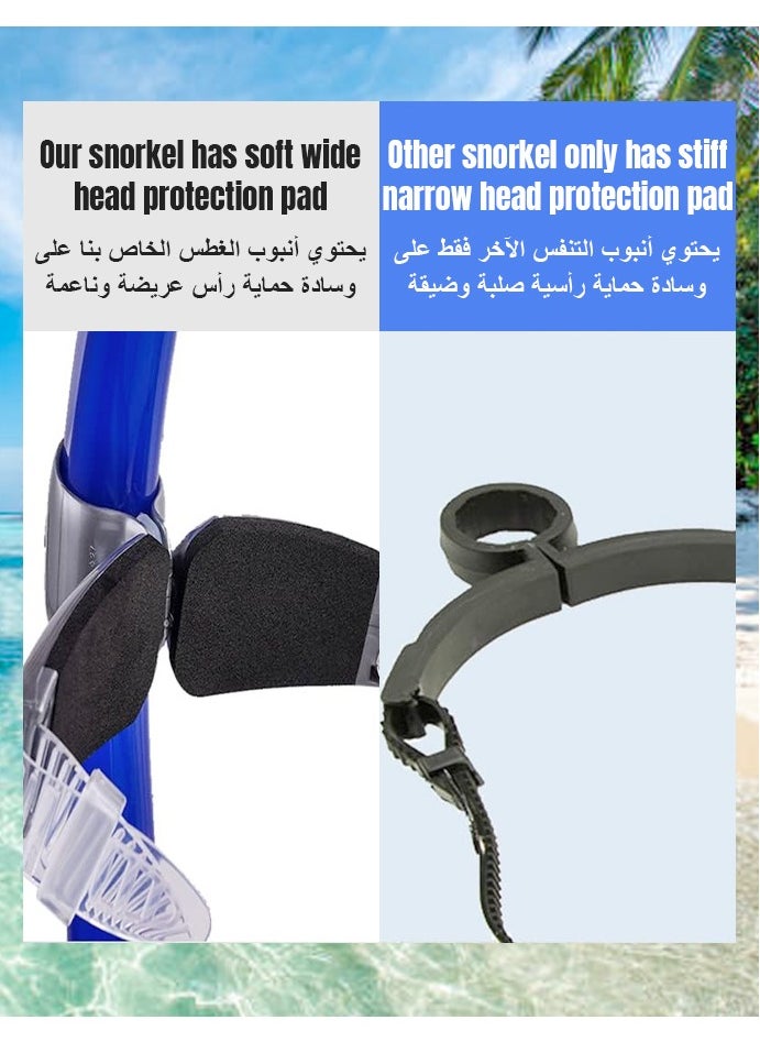 Beauenty - Snorkel Lap Swimming,Breathing tube for swimming，Swimming accessories，Swimming equipment，Swimmer Training Diving Snorkeling  Comfort food grade silicone bite, One-Way Purge Valve,for Pool Open Water - Image 1