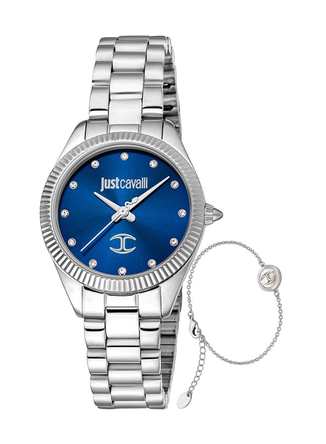 Just Cavalli جست كافالي ليدي باكنترو JC1L267M0045 - ساعة كوارتز أنثوية من الفولاذ المقاوم للصدأ 3 عقارب - Image 1