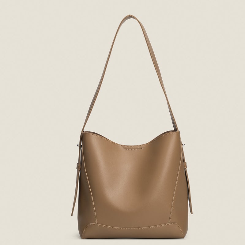 2024 New Fashionable Large Capacity Tote Bag Khaki 