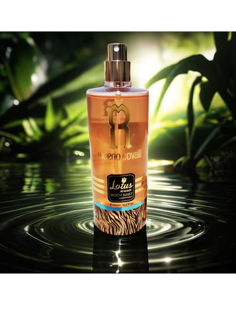 Lotus Alwadi Lotus Alwadi - Roderio Covalli Fragrance, Body Mist Women signature Collection, 8.4 Ounce (6 piece Gift Set)  - Image 4