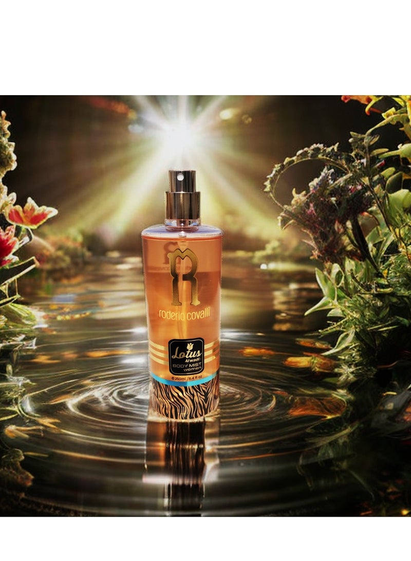 Lotus Alwadi Lotus Alwadi - Roderio Covalli Fragrance, Body Mist Women signature Collection, 8.4 Ounce (6 piece Gift Set)  - Image 5