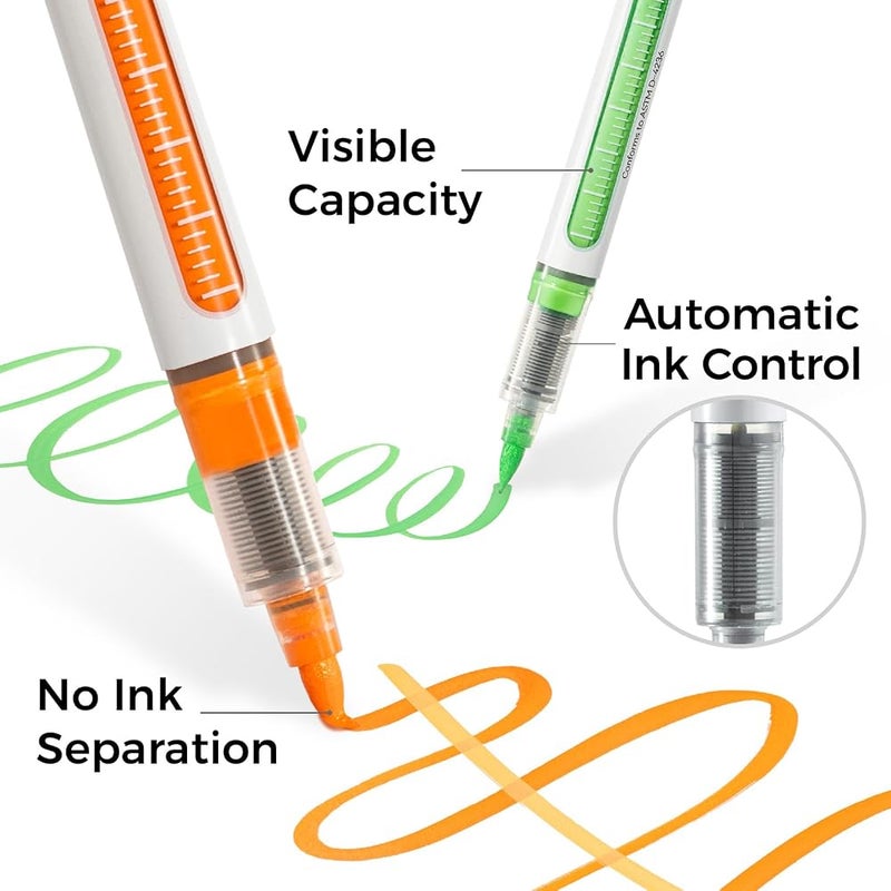 أوهوهو أقلام رسم أكريليكية عالية الكثافة من نوع Ohuhu Acrylic Paint Markers Brush Tip من شركة Nahuku. - Image 4