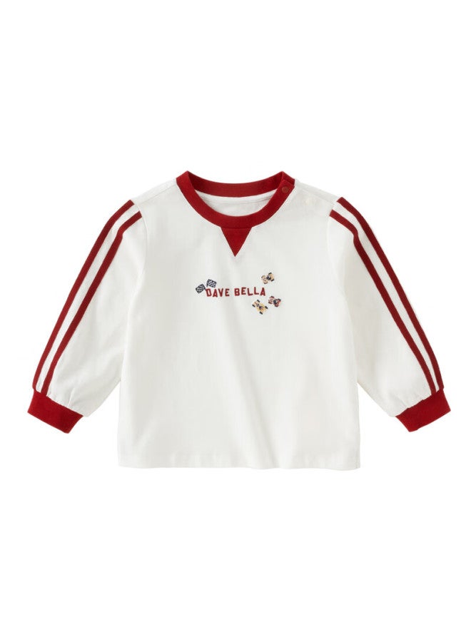 Dave & Bella [same As In Mall] Children's Long-sleeve T-shirt, Autumn Boys' Casual Cotton Top - Image 5