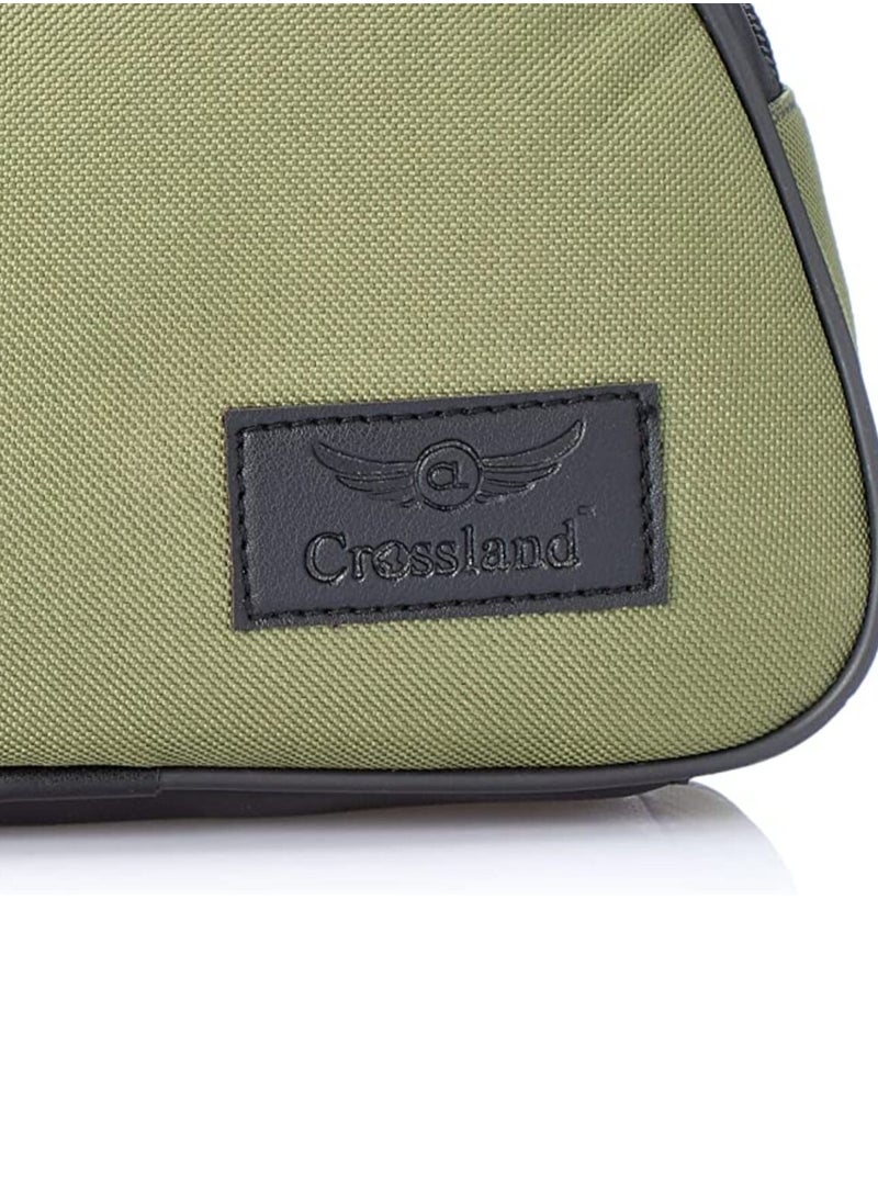 Crossland - Crossland Handbag Canvas and Leather - 3 Zippers with internal Pocket - Image 1