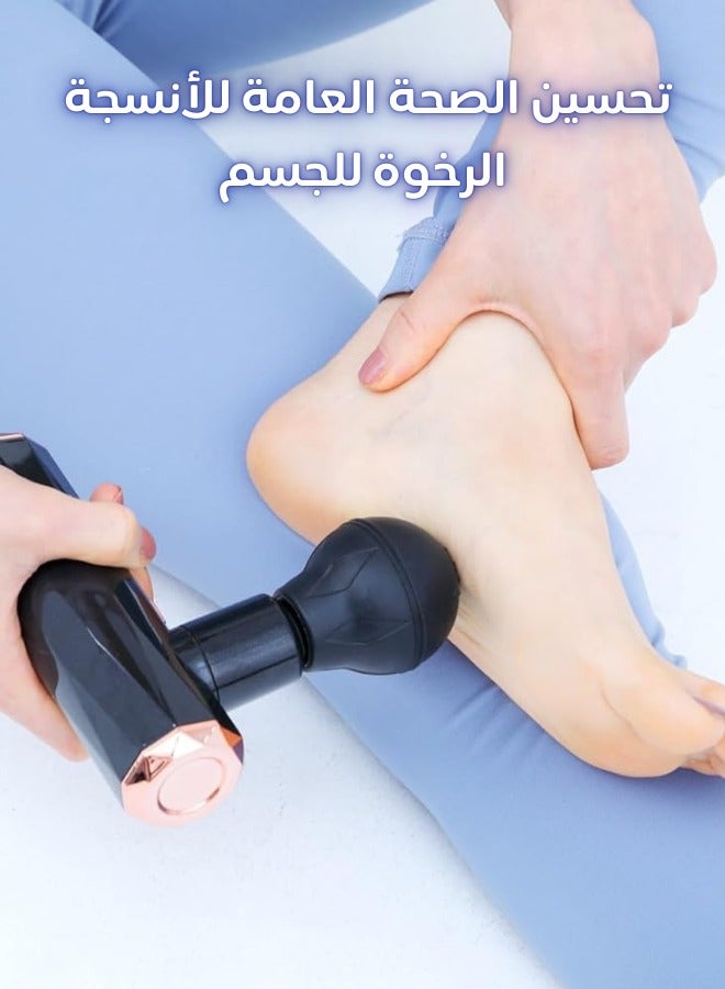 general Mini Massage Gun Percussion Deep Tissues Muscle Massager Gun With 6 Speeds Massage Device Super Quiet Portable Electric Handheld Body Massager For Back Neck Pain Relief with USB - Image 4