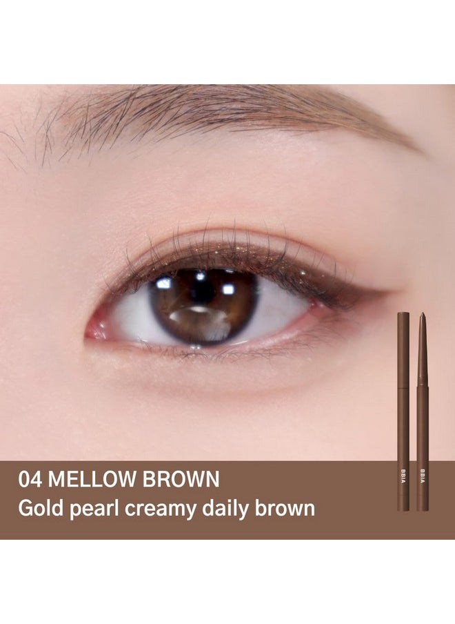 BBI@ BBIA - BBIA Last Auto Gel Eyeliner 17 Color - Multi-Use Longwear & Waterproof Mechanical Eye Liner Easy Drawing with Smooth Texture Smudge-Resistant Shadow & Glitter Vegan Korea Eye Makeup (04 MELLOW BROWN) - Image 1