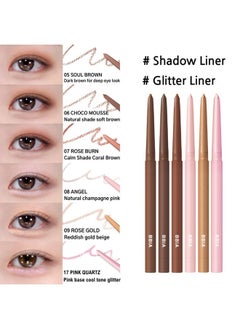 BBI@ BBIA BBIA Last Auto Gel Eyeliner 17 Color - Multi-Use Longwear & Waterproof Mechanical Eye Liner Easy Drawing with Smooth Texture Smudge-Resistant Shadow & Glitter Vegan Korea Eye Makeup (04 MELLOW BROWN)  - Image 5